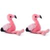 The Petting Zoo Flamingo Stuffed Animal Plushie, Gifts for Kids, Wild Onez Babiez Zoo Animals, Flamingo Plush Toy 6 inches (Pack of 2)(6 in (Pack of 2))