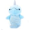 The Petting Zoo Narwhal Stuffed Animal Plushie, Gifts for Kids, Nuggetz Sealife Animals, Blue Narwhal Plush Toy, 6 inches(6 in)