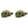 The Petting Zoo Sea Turtle Stuffed Animal, Gifts for Kids, Bright Eye Ocean Animals, Sea Turtle Plush Toy 9 inches (Pack of 2)(9 inches (Pack of 2))