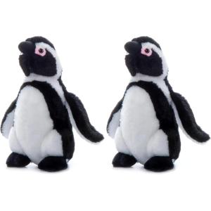 The Petting Zoo African Blackfoot Penguin Stuffed Animal Plushie, Gifts for Kids, Wild Onez Zoo Animals, Penguin Plush Toy 9 Inches (Pack of 2)(9 inch (Pack of 2))