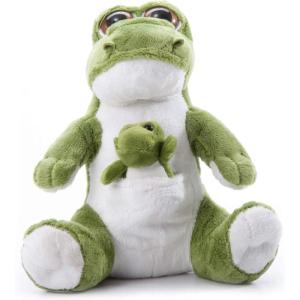The Petting Zoo Mom and Baby Alligator Stuffed Animal, Gifts for Kids, Pocketz Zoo Animals, Alligator Plush Toy 10 inches