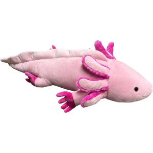The Petting Zoo Pink Axolotl Stuffed Animal Plushie, Gifts for Kids, Wild Onez Sealife Animals, Salamander Plush Toy, 60 inches