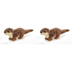 The Petting Zoo River Otter Running Stuffed Animal Plushie, Gifts for Kids, Wild Onez Wildlife Animals, River Otter Plush Toy 9 Inches (Pack of 2)(9 in (Pack of 2))