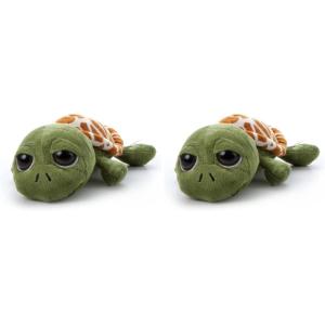 The Petting Zoo Sea Turtle Stuffed Animal, Gifts for Kids, Bright Eye Ocean Animals, Sea Turtle Plush Toy 9 inches (Pack of 2)(9 inches (Pack of 2))