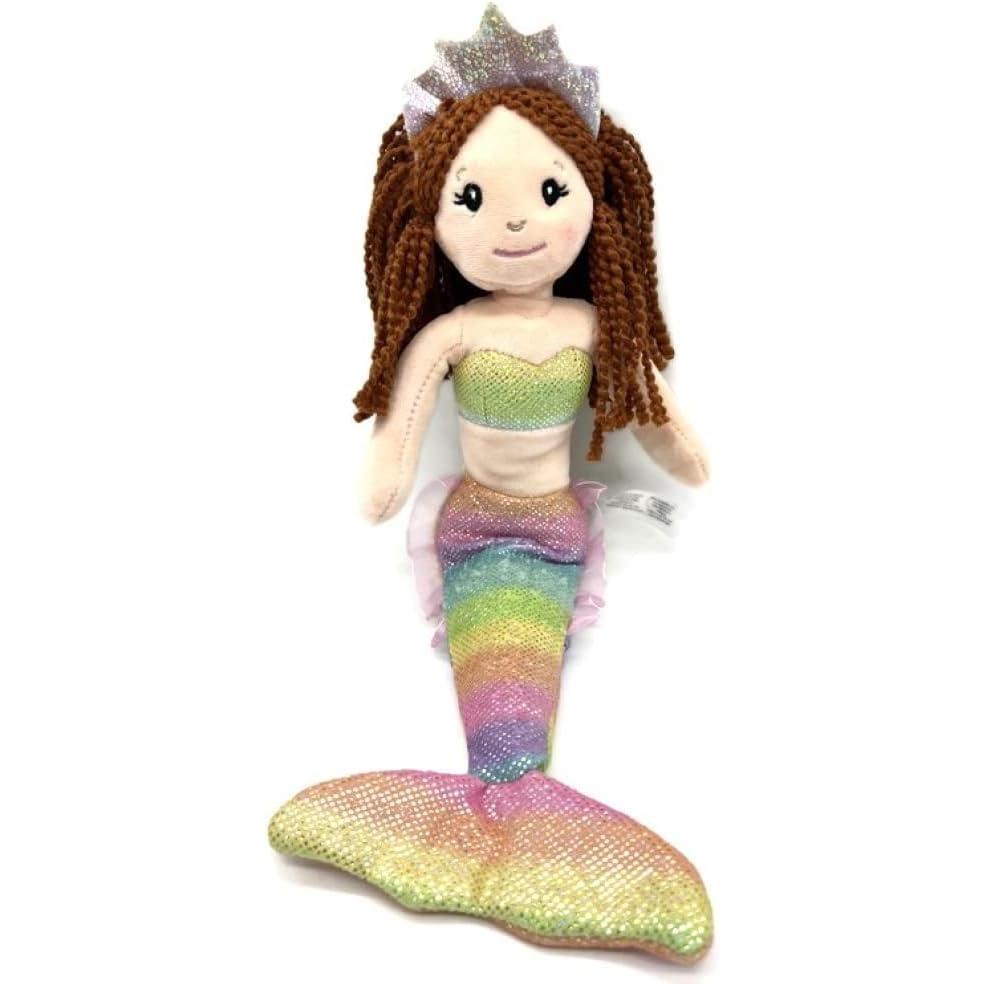 image:imageThe Petting Zoo Mermaid Doll Plushie Gifts for Girls Ombrez Mermaid Stuffed Animals Mermaid Plush Toy Red Hair 12 Inch