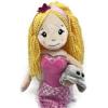 The Petting Zoo Mermaid Doll with Stingray Stuffed Animal- Great Gifts for Girls, Mermaid Plush Doll with Stingray Plush Toy, 17 inch (Blonde)