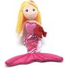 The Petting Zoo Mermaid Doll with Lobster Stuffed Animal- Great Gifts for Girls, Mermaid Plush Doll with Lobster Plush Toy, 17 inch (Blonde)(Pink)