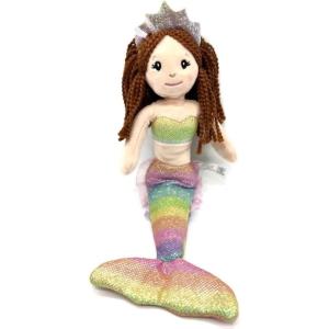 The Petting Zoo Mermaid Doll Plushie, Gifts for Girls, Ombrez Mermaid Stuffed Animals, Mermaid Plush Toy, Red Hair, 12 Inch