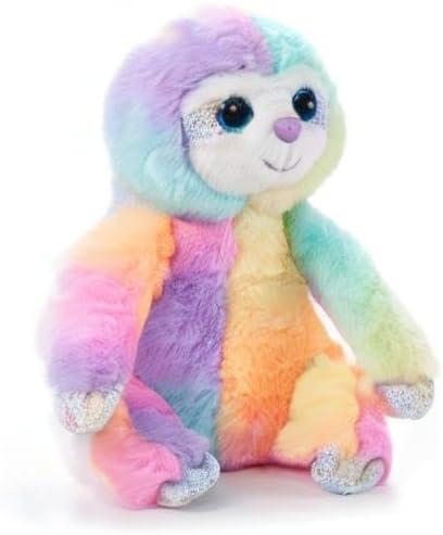 image:imageThe Petting Zoo Sloth Stuffed Animal Plushie Ombrez Animals Rainbow Sloth Plush Toy 9 inches