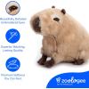 The Petting Zoo Capybara Stuffed Animal Plushie, Gifts for Kids, Earth Keeperz Wildlife Animals, Zoologee Brown Capybara Plush Toy, 10 inches