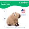 The Petting Zoo Capybara Stuffed Animal Plushie, Gifts for Kids, Earth Keeperz Wildlife Animals, Zoologee Brown Capybara Plush Toy, 10 inches