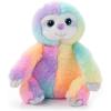 The Petting Zoo Sloth Stuffed Animal Plushie, Ombrez Animals, Rainbow Sloth Plush Toy 9 inches