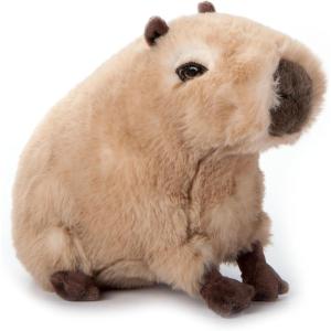 The Petting Zoo Capybara Stuffed Animal Plushie, Gifts for Kids, Earth Keeperz Wildlife Animals, Zoologee Brown Capybara Plush Toy, 10 inches