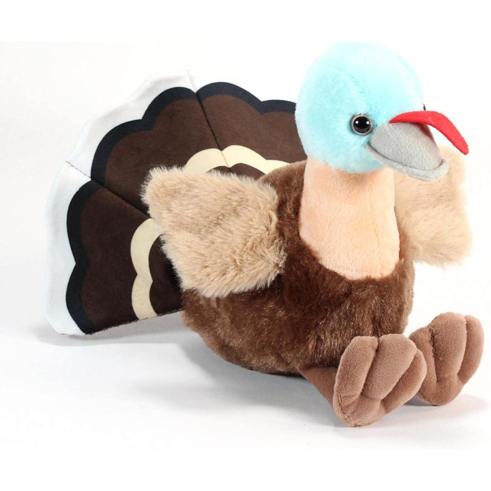 image:imageThe Petting Zoo Turkey Stuffed Animal Plushie Gifts for Kids Wild Onez Wildlife Animals Turkey Plush Toy 9 inches