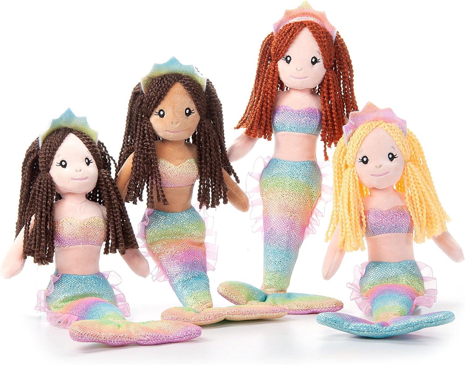 image:imageThe Petting Zoo Mermaid Doll Gifts for Girls Ombrez Mermaid Rag Doll 12 inch Brunette Hair