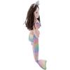 The Petting Zoo Mermaid Doll, Gifts for Girls, Ombrez Mermaid Rag Doll, 12 inch Brunette Hair