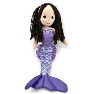 The Petting Zoo, Mermaid Doll, Mermaid Gifts for Girls, Plush Doll, 12 inch (Red Hair)(Brunette)