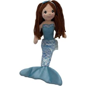 The Petting Zoo, Mermaid Doll, Mermaid Gifts for Girls, Plush Doll, 12 inch (Red Hair)(Red Hair)