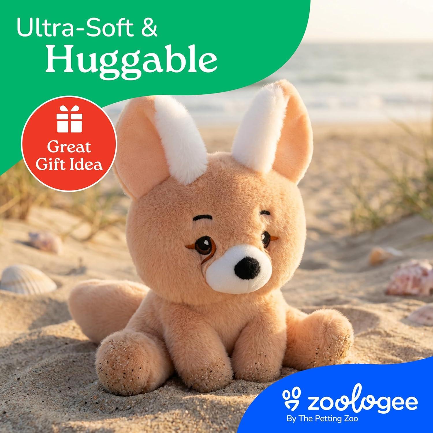 image:imageThe Petting Zoo Fennec Fox Stuffed Animal Plushie Gifts for Kids Snugletz Zoologee Plush Toy 7 inFennec Fox