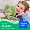 The Petting Zoo Fennec Fox Stuffed Animal Plushie, Gifts for Kids, Snugletz Zoologee Plush Toy, 7 in(Alligator)