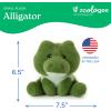 The Petting Zoo Fennec Fox Stuffed Animal Plushie, Gifts for Kids, Snugletz Zoologee Plush Toy, 7 in(Alligator)
