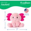 The Petting Zoo Fennec Fox Stuffed Animal Plushie, Gifts for Kids, Snugletz Zoologee Plush Toy, 7 in(Axolotl)