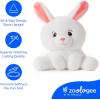 The Petting Zoo Fennec Fox Stuffed Animal Plushie, Gifts for Kids, Snugletz Zoologee Plush Toy, 7 in(Bunny Rabbit)
