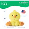 The Petting Zoo Fennec Fox Stuffed Animal Plushie, Gifts for Kids, Snugletz Zoologee Plush Toy, 7 in(Chick)