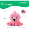The Petting Zoo Fennec Fox Stuffed Animal Plushie, Gifts for Kids, Snugletz Zoologee Plush Toy, 7 in(Flamingo)