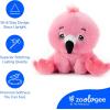 The Petting Zoo Fennec Fox Stuffed Animal Plushie, Gifts for Kids, Snugletz Zoologee Plush Toy, 7 in(Flamingo)