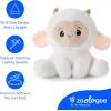 The Petting Zoo Fennec Fox Stuffed Animal Plushie, Gifts for Kids, Snugletz Zoologee Plush Toy, 7 in(Lamb)