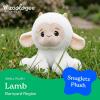 The Petting Zoo Fennec Fox Stuffed Animal Plushie, Gifts for Kids, Snugletz Zoologee Plush Toy, 7 in(Lamb)
