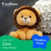 The Petting Zoo Fennec Fox Stuffed Animal Plushie, Gifts for Kids, Snugletz Zoologee Plush Toy, 7 in(Lion)