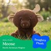 The Petting Zoo Fennec Fox Stuffed Animal Plushie, Gifts for Kids, Snugletz Zoologee Plush Toy, 7 in(Moose)
