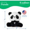 The Petting Zoo Fennec Fox Stuffed Animal Plushie, Gifts for Kids, Snugletz Zoologee Plush Toy, 7 in(Panda)