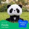 The Petting Zoo Fennec Fox Stuffed Animal Plushie, Gifts for Kids, Snugletz Zoologee Plush Toy, 7 in(Panda)
