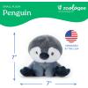 The Petting Zoo Fennec Fox Stuffed Animal Plushie, Gifts for Kids, Snugletz Zoologee Plush Toy, 7 in(Penguin)