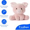The Petting Zoo Fennec Fox Stuffed Animal Plushie, Gifts for Kids, Snugletz Zoologee Plush Toy, 7 in(Pig)