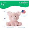 The Petting Zoo Fennec Fox Stuffed Animal Plushie, Gifts for Kids, Snugletz Zoologee Plush Toy, 7 in(Pig)