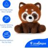 The Petting Zoo Fennec Fox Stuffed Animal Plushie, Gifts for Kids, Snugletz Zoologee Plush Toy, 7 in(Red Panda)