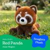 The Petting Zoo Fennec Fox Stuffed Animal Plushie, Gifts for Kids, Snugletz Zoologee Plush Toy, 7 in(Red Panda)