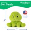 The Petting Zoo Fennec Fox Stuffed Animal Plushie, Gifts for Kids, Snugletz Zoologee Plush Toy, 7 in(Sea Turtle)