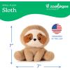 The Petting Zoo Fennec Fox Stuffed Animal Plushie, Gifts for Kids, Snugletz Zoologee Plush Toy, 7 in(Sloth)