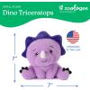 The Petting Zoo Fennec Fox Stuffed Animal Plushie, Gifts for Kids, Snugletz Zoologee Plush Toy, 7 in(Triceratops)