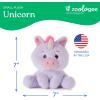 The Petting Zoo Fennec Fox Stuffed Animal Plushie, Gifts for Kids, Snugletz Zoologee Plush Toy, 7 in(Unicorn)