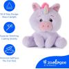 The Petting Zoo Fennec Fox Stuffed Animal Plushie, Gifts for Kids, Snugletz Zoologee Plush Toy, 7 in(Unicorn)
