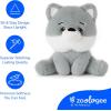 The Petting Zoo Fennec Fox Stuffed Animal Plushie, Gifts for Kids, Snugletz Zoologee Plush Toy, 7 in(Wolf)