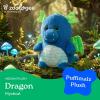 The Petting Zoo Monkey Stuffed Animal Plushie, Gifts for Kids, Puffimalz Zoologee Plush Toy, 17 in(Dragon)