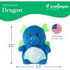 The Petting Zoo Monkey Stuffed Animal Plushie, Gifts for Kids, Puffimalz Zoologee Plush Toy, 17 in(Dragon)