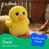 The Petting Zoo Monkey Stuffed Animal Plushie, Gifts for Kids, Puffimalz Zoologee Plush Toy, 17 in(Duck)